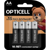 Батарейка AA пальчиковая Opticell Basic (4 штуки в упаковке)