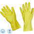 Перчатки латексные Эконом с хлопковым напылением жёлтые (размер 8, М, 12  пар в упаковке) купить в интернет-магазине товаров для офиса и дома ТопГрад с доставкой