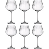 Набор бокалов для красного вина Crystal Bohemia Columba Optic 640 мл (6  штук в упаковке)
