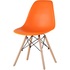 Стул обеденный Eames PP оранжевый (пластик, массив дерева)