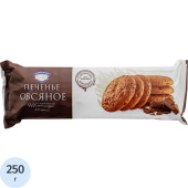 Печенье овсяное Полет с кусочками шоколада 250 г купить в интернет-магазине товаров для офиса и дома ТопГрад с доставкой