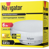 Лампа светодиодная Navigator 6 Вт GX53 таблетка 2700 К теплый белый свет