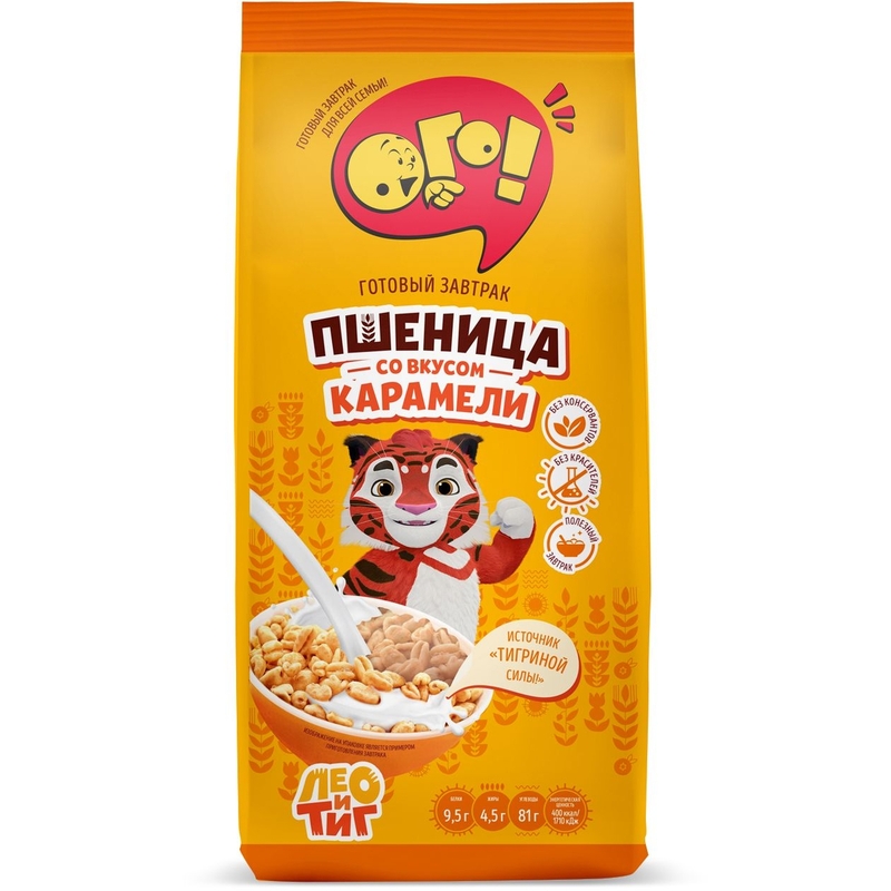 Пшеница воздушная Ого! со вкусом карамели 150 г