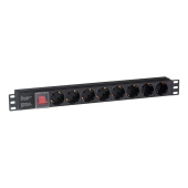 Блок розеток ExeGate ServerPro PDU-19H801 Al-8S-C14-SW (EX280840RUS)