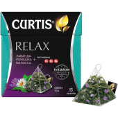 Чай зеленый Curtis Relax 15 пакетиков (лаванда, мелисса, ромашка)