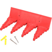 Крепление для уборочного инвентаря настенное Schavon  полипропилен/пластик красное (длина 235 мм)