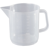 Мензурка бесцветная полипропиленовая 1000 мл с делениями купить в интернет-магазине товаров для офиса и дома ТопГрад с доставкой