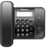 Телефон проводной Panasonic KX-TS2352RUB черный