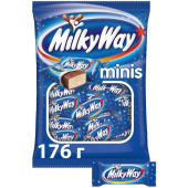 Шоколадные батончики Milky Way мини 176 г купить в интернет-магазине товаров для офиса и дома ТопГрад с доставкой