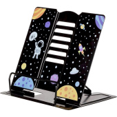 Подставка для книг Комус Класс (№1 School) Space time металлическая  чёрная