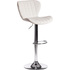Стул барный TetChair Avionic белый/хром (экокожа, металл)