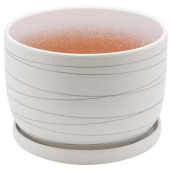 Горшок для цветов Вещицы 2.43 л белый (19х13 см)