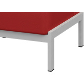 Модуль диван прямой Basis трехместный красный (экокожа) купить в интернет-магазине товаров для офиса и дома ТопГрад с доставкой