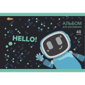 Альбом для рисования №1 School Smile robot А4 40 листов
