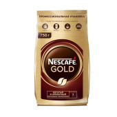 Кофе растворимый Nescafe Gold 750 г (пакет) купить в интернет-магазине товаров для офиса и дома ТопГрад с доставкой