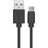 Кабель PERO, DC-03, micro-USB, 2.5А, 2м, Fast charge, черный