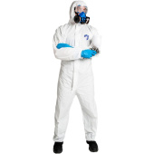 Комбинезон одноразовый с капюшоном VestProm 500 белый 65 г/кв.м (размер  XL)