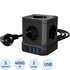 Сетевой фильтр AGNI TP-VE4U5E-C-2m-black на 5 розеток + 4 USB 2 метра купить в интернет-магазине товаров для офиса и дома ТопГрад с доставкой