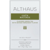 Чай зеленый Althaus Grun Matinee Deli Pack 20 пакетиков (манго, бергамот)