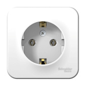 Розетка Schneider Electric Blanca одноместная с заземлением 16А IP20 открытого монтажа белая (BLNRA010111)