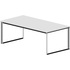 Стол руководителя Carre письменный (белый/хром, 2000х1000х720 мм)