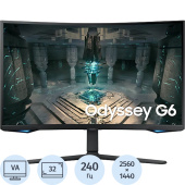 Монитор 32'' Samsung Odyssey G3 чёрный (LS32BG650EIXCI)