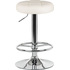 Табурет барный Dobrin Bruno кремовый/хромированный (искусственная  кожа/металл)
