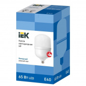 Лампа светодиодная IEK HP 65 Вт E40 цилиндрическая 6500 К холодный белый свет