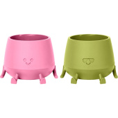 Набор кашпо с поддоном 2 штуки La decoro Мистер Грин и Мистер Крутой  (0.6 л)