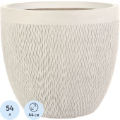 Кашпо Idealist Лотус 66 л слоновая кость (43.5x44 см)