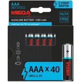 Батарейка ААА мизинчиковая ProMega jet (40 штук в упаковке)