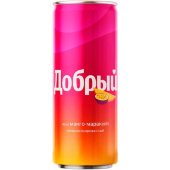 Напиток Добрый манго-маракуя газированный 0.33 л купить в интернет-магазине товаров для офиса и дома ТопГрад с доставкой