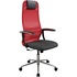 Кресло для руководителя Metta SU-B-8/Sit 8 B1-8U красное/чёрное  (сетка/ткань, металл) купить в интернет-магазине товаров для офиса и дома ТопГрад с доставкой