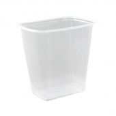 Одноразовый пластиковый контейнер Юпласт для салатов 500 мл прозрачный (1000 штук в упаковке)