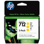 Картридж струйный HP 712 3ED79A желтый оригинальный (тройная упаковка)