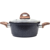 Кастрюля Panairo Eco induction (ECO-KAS-3-BAC.wd-K.wd-I) 3.3 л литой  алюминий с крышкой