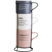 Набор кружек с подставкой Lefard 250, 320, 400 мл (4 предмета, 756-471) Набор кружек с подставкой Lefard 250, 320, 400 мл (4 предмета, 756-471)