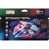 Фломастеры Комус Класс Star way 24 цвета с вентилируемыми колпачками  смываемые