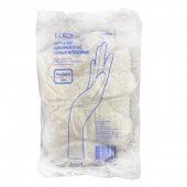 Перчатки одноразовые полиэтиленовые неопудренные прозрачые (размер L, 100 штук/50 пар в упаковке)