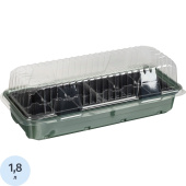 Кассета для рассады на 12 ячеек InGreen зелёная (40x17.4x13 см)