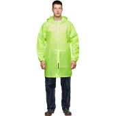 Плащ влагозащитный Ивент Блик полиэстеровый на молнии желтый со   светоотражающим кантом (размер 60-62)