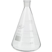 Колба коническая с делениями КН-1-2000-29/32 купить в интернет-магазине товаров для офиса и дома ТопГрад с доставкой