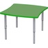 Стол эргономичный на регулируемых ножках МЦ-85-1 (зеленый/серый,  677х704х580 мм) купить в интернет-магазине товаров для офиса и дома ТопГрад с доставкой