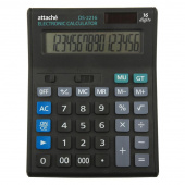 Калькулятор настольный ПОЛНОРАЗМЕРНЫЙ Attache Economy 16-разрядный черный