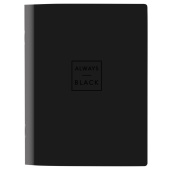 Тетрадь общая Attache Selection Квадрат Black А5 48 листов в клетку на скрепке