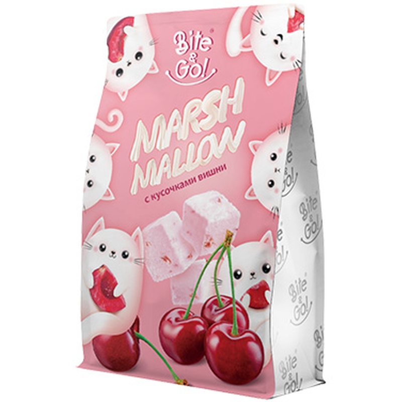 Маршмеллоу Bite&amp;Go вишня 120 г