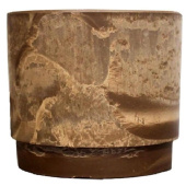 Горшок для цветов 18 л коричневый (31.4x30 см)