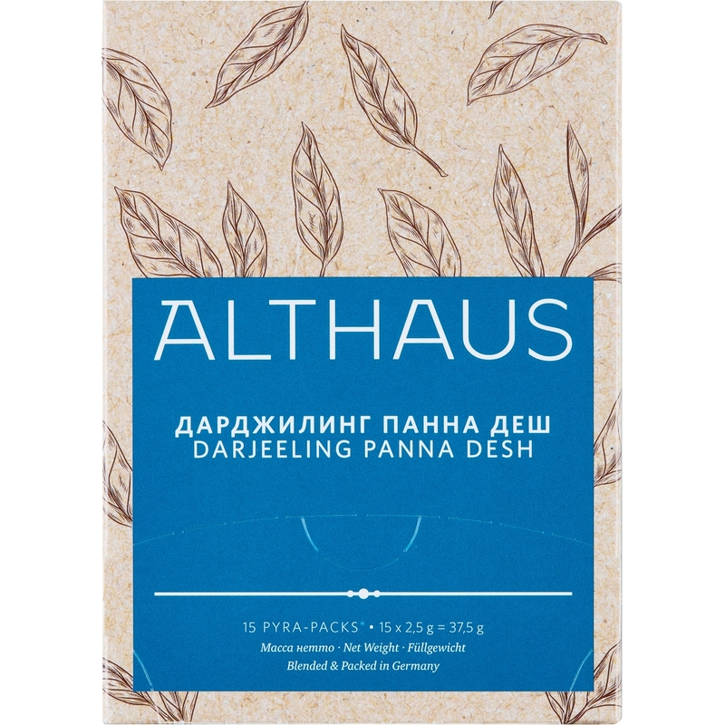 Чай черный Althaus Bio Darjeeling Panna Desh 15 пирамидок
