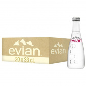 Вода минеральная Evian негазированная 0.33 л (20 штук в упаковке)