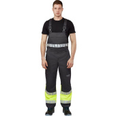 Полукомбинезон рабочий летний мужской Равелин с СОП лимонный/графит (размер 60-62, рост 194-200)